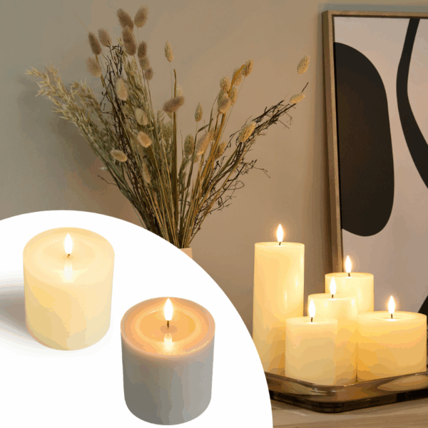 Set van 9 Lifa Living LED Kaarsen