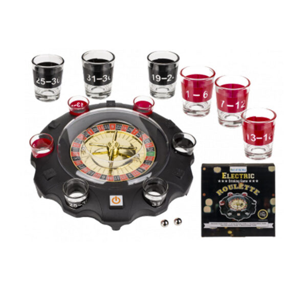 Electronic Drinking Game Roulette met 6 glazen