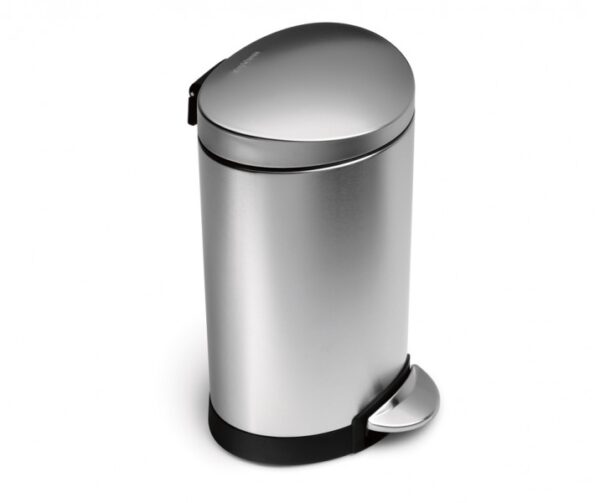Simplehuman Semi Round Step 6 Liter Mat RVS