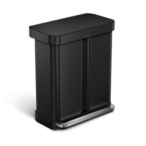 Simplehuman Prullenbak Liner Pocket Recycler 24 + 34 liter Zwart