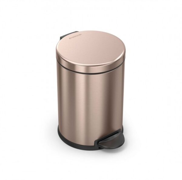 Simplehuman Afvalemmer Rond 4,5 liter (Roze goud)