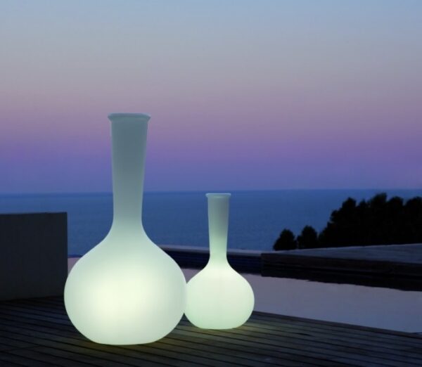 Vondom Vaas Chemistube Wit Verlicht